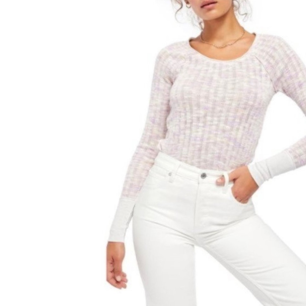 Free People Spaced Out Knit Top S